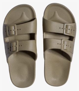 Freedom Moses Kids Slides Khaki Cool Kids Slides By - Plastic Sandals #9002236