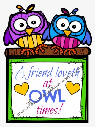 The Owls Have Two Different Sayings, “a Friend Loveth - Happiness Activity #9004110