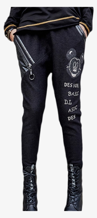 G 54 Max Lulu Brand Elastic Waist 3d Printed Ripped - Pocket #9005673