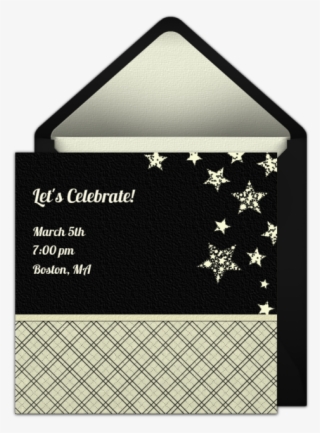 Sparkling Stars Online Invitation - Fraldas De Boca Patchwork De Urso #9006445