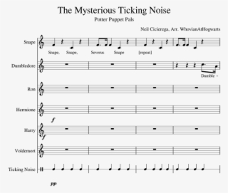 The Mysterious Ticking Noise - Sheet Music #9006559