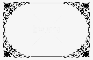 Free Png Decorative Border Png Png - Wedding Card Png Clipart #9006598