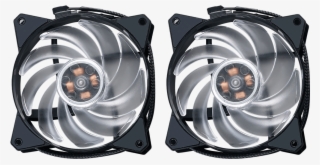 The Fins And Out Of The Case, The Dual Mf120r Rgb Fans - Cooler Master #9007761 The Fins And Out Of The Case, The Dual Mf120r Rgb Fans - Cooler Master #9007761