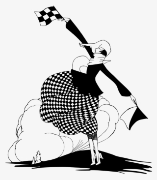 Waving Checkered Flag Clip Art #9009756