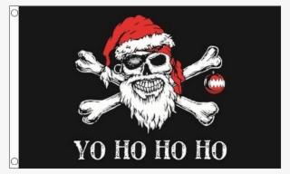 Yo Ho Ho Pirate Flag 3' X 5' - Christmas Pirate #9009974