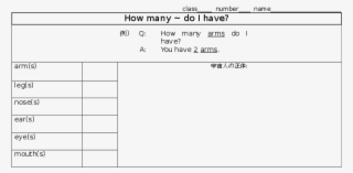 Alien Worksheet - Doc - Many Body Parts #9010176