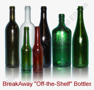Blank Breakaway Bottles, Stage Bottles, Breakable Bottles, - Fake Glass Bottle #9010837