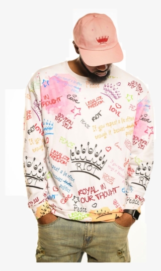 "riot Graffiti" Sweatshirt - Long-sleeved T-shirt #9012395