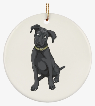 Black Labrador Retriever Dog Ornament Christmas Tree - Labrador Retriever #9012648