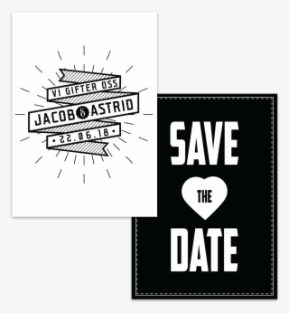 Vintage Typography Save The Date - Poster #9013827