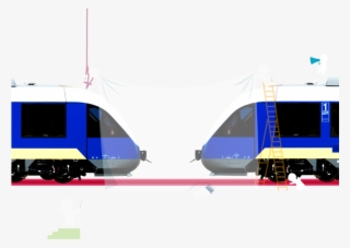 During Coupling, One Of The Two Cars Is Stationary, - Electric Locomotive #9014038