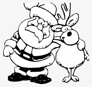Reindeer Clipart Black And White Reindeer Clipart Black - Christmas Clipart Black And White Png #9015006