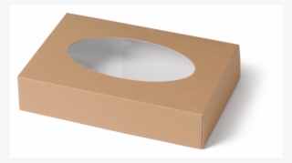 Biodore® Catering Box, Kraft And Pla, 360x250x80mm, - Plywood #9015225