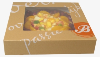 Cake Box, Delicious, Cardboard, 19x19x5cm, With Window, - Gebaksdozen Met Venster #9015286