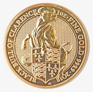 United Kingdom Gold Queens Beast 2018 Black Bull 1oz #9016114