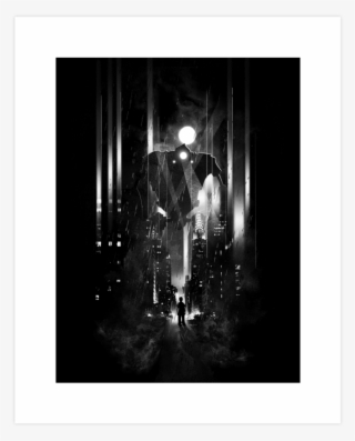 Giant Robot The Kid Art Print - Darkness #9016760
