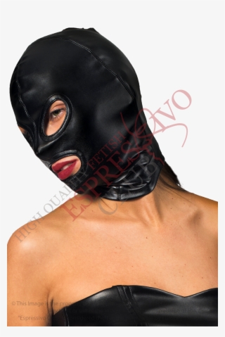 Full Face Leather Hood - Mask #9017361