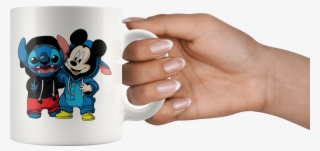 Stitch & Mickey Disney Mug - Stitch Y Mickey Png #9017943