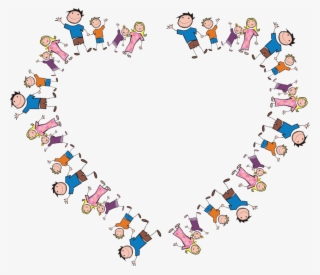 Free Png Download Freeof A Heart Frame Made Of Stick - Stick Figure Family Heart #9018064