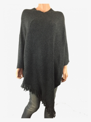 Poncho - Koksgrå - Jakker - Mamelukken - Cardigan #9018068