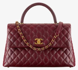Chanel Burgundy Coco Handle Medium Bag - Chanel Bags Price 2018 #9018838