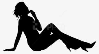 Free Png Woman Silhouette Png Images Transparent - Person Silhouette Sitting Png #9019596
