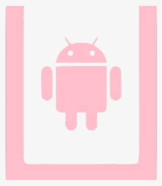 Android Clipart Pink Phone - Android White Icon Png #9020684