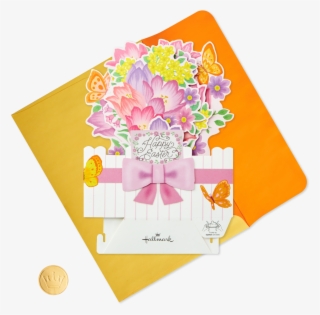 Springtime Flowers Pop Up Easter Card - Greeting Card #9021897