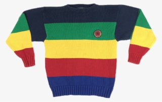 Rare 90's Rainbow Tommy Hilfiger Fraternity Sweater - Cardigan #9022022