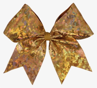 Gold Cracked Ice I Love Cheer® Hair Bow - Origami #9022570