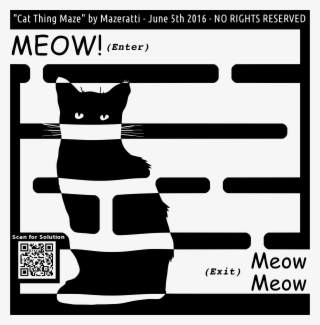 This Free Icons Png Design Of Cat Thing Maze #9022610