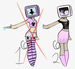 Clip Transparent Television Drawing Aesthetic - Drawing Tv Head Oc #9023233