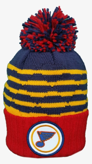 Louis Blues Vintage Mitchell & Ness High Five Nhl Pom - Beanie #9024090