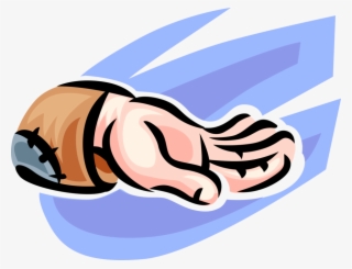 Vector Illustration Of Panhandler Hand Accepts Handout #9026974