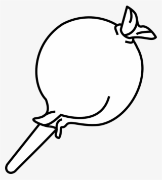 Lollipop Clipart Gambar - Gambar Permen Hitam Putih #9027487