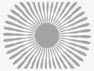 Starburst Clipart Silver Flower - Grey Flower Clipart #9027627
