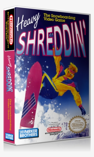 Nes Heavy Shreddin Retail Game Cover To Fit A Ugc Style - Heavy Shreddin Nes #9029989