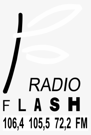 Flash Radio Logo Black And White - Calligraphy #9030431