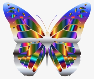 Brush-footed Butterflies Monarch Butterfly Animal Iridescence - Transparent White Butterfly Clipart #9030967