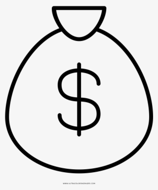 Money Bag Coloring Page - Timer Silhouette #9031738