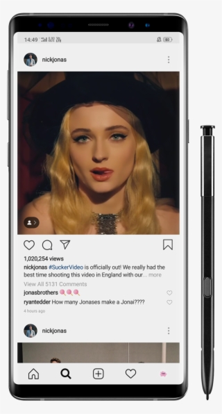 Nick Jonas Shared The Sucker Song On Her Instagram - Iphone #9032425