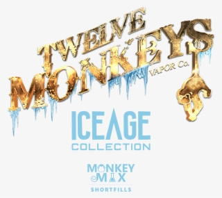 12 Monkeys Ice Age Collection Monkey Mix Logo - Calligraphy #9033004