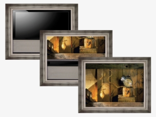 Artscreen For Flat Plasma/led Displays With Soundbar - Picture Frame #9033261