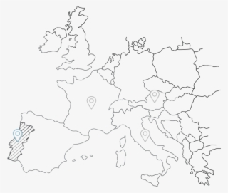 Premium Egyptian Cotton, Or Eco-friendly Tencel™ From - Outline Map Of Europe #9033518