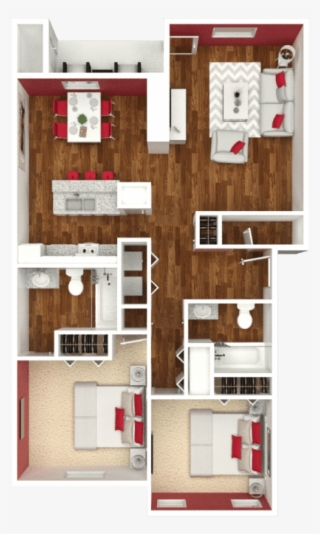 2 Bed - Floor Plan #9033556