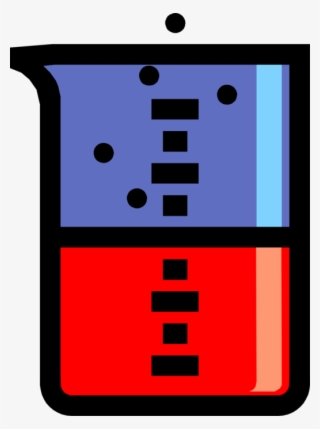 Vector Illustration Of Laboratory Beaker Glassware #9035984