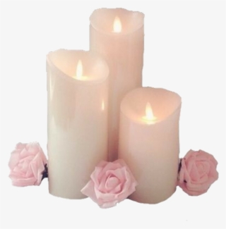#aesthetic #candles #pink #tumblr #white #fire #roses - Transparent Pink Candle Png #9036076