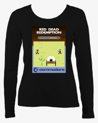 Commodore 'c64 Red Dead Redemption' Ladies Long - Long-sleeved T-shirt #9036624