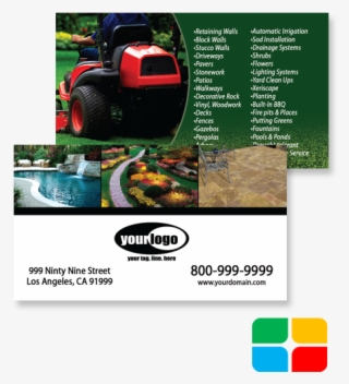Landscaping Business Cards La010001 - Riding Mower #9036915