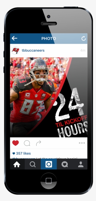 Tampa Bay Bucs Digital/social - Instagram Iphone Template Psd #9038372